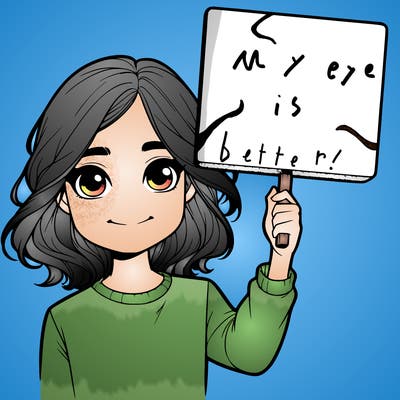 realistic girl holding up a sign