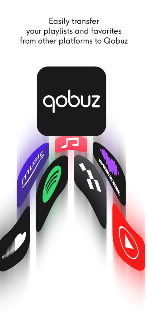 Easily transfer playlists and favorites from other music platforms to Qobuz
