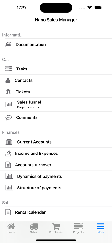 Nano Sales Manager - Business App | MWM
