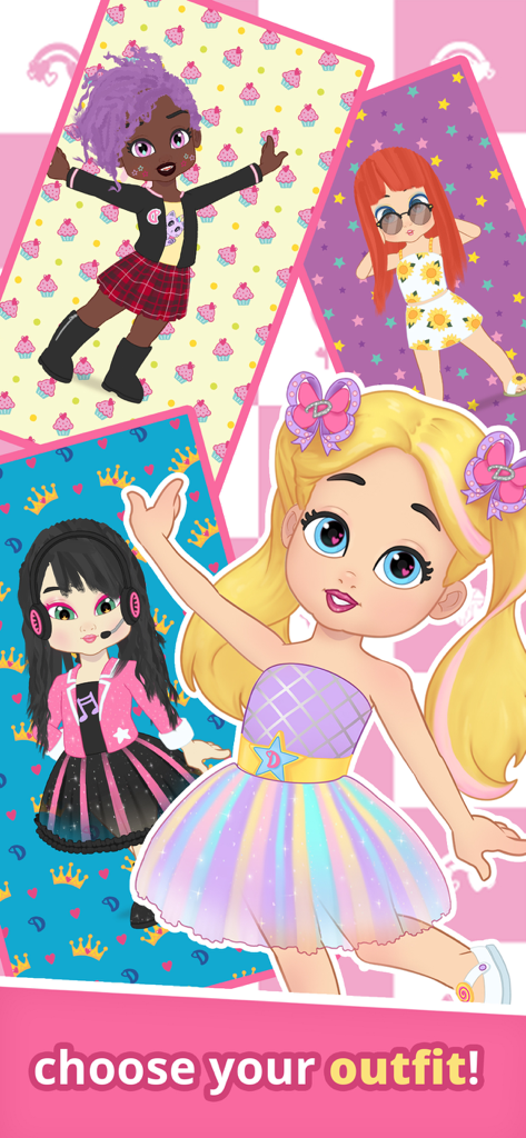 Love Diana Fashion Fabulous - Multiple cartoon characters wearing different stylish outfits in Love Diana Fashion Fabulous