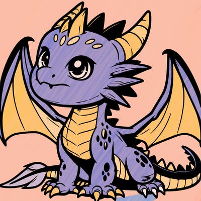 fierce baby night dragon