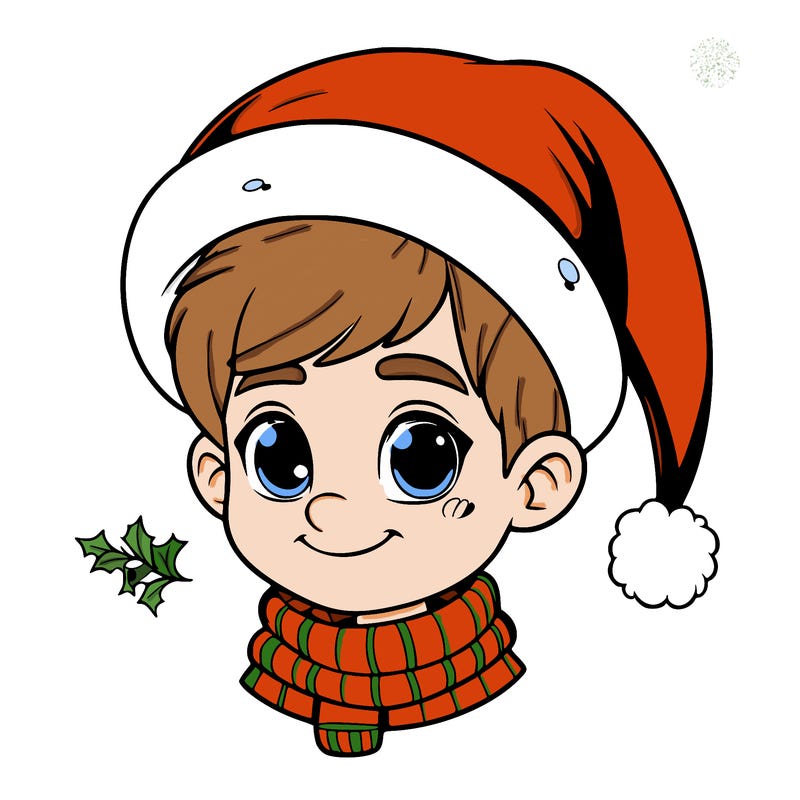 realistic christmas boy