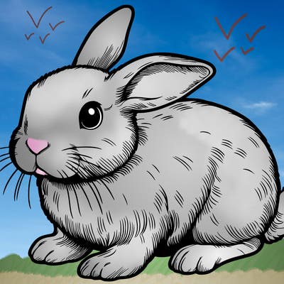 realistic bunny