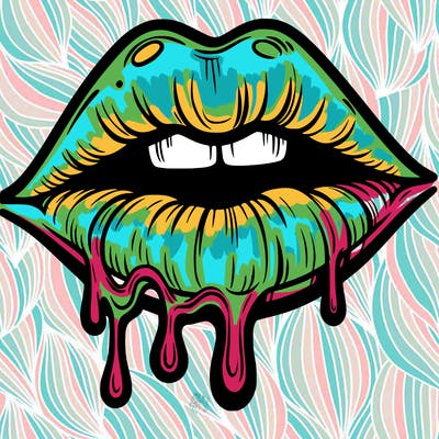 lips that look realistic and drip