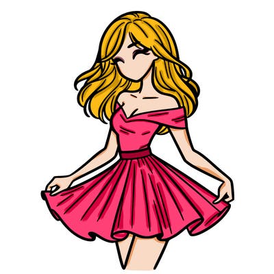 woman in skirt