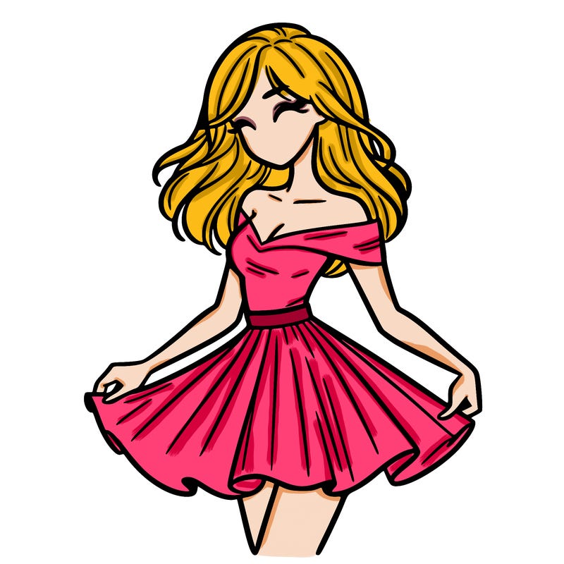 woman in skirt