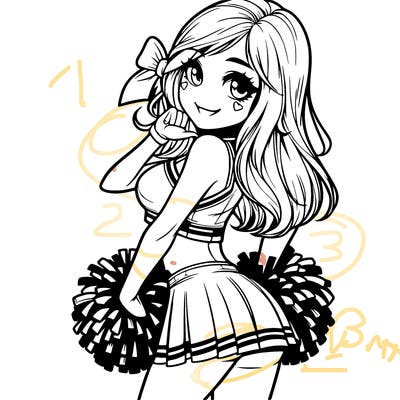 realistic cheerleader