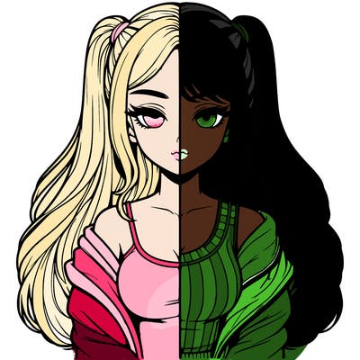 realistic girl split