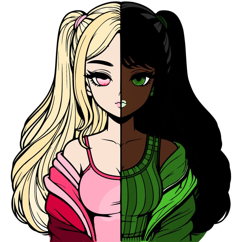 realistic girl split