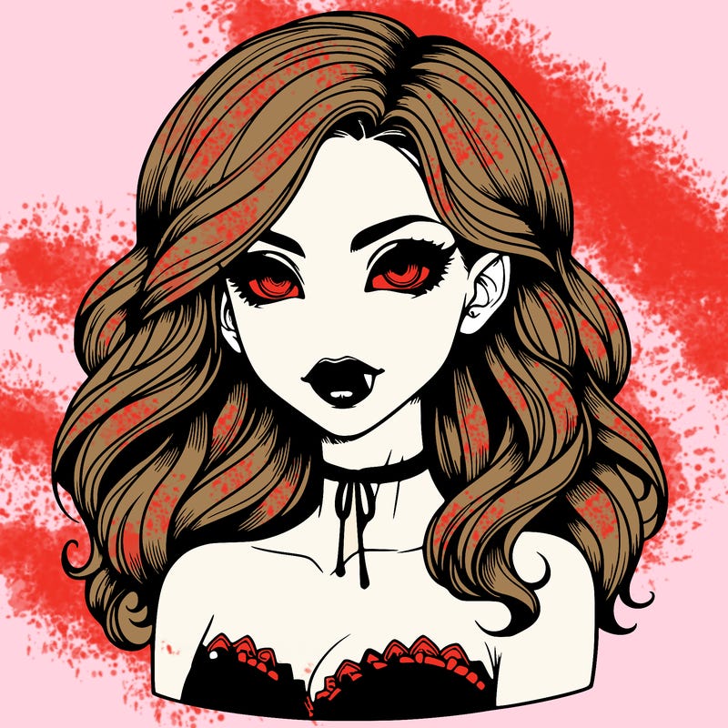 vampire girl realistic