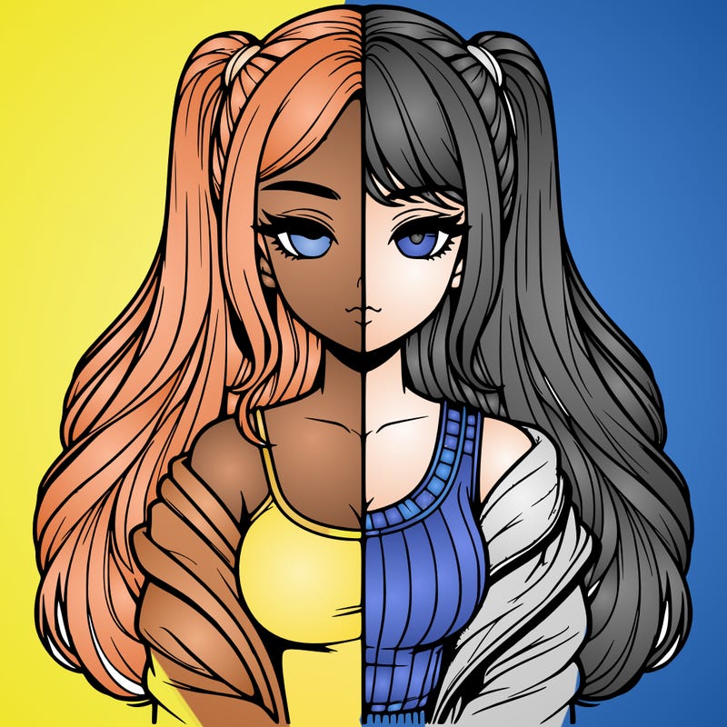 realistic girl split