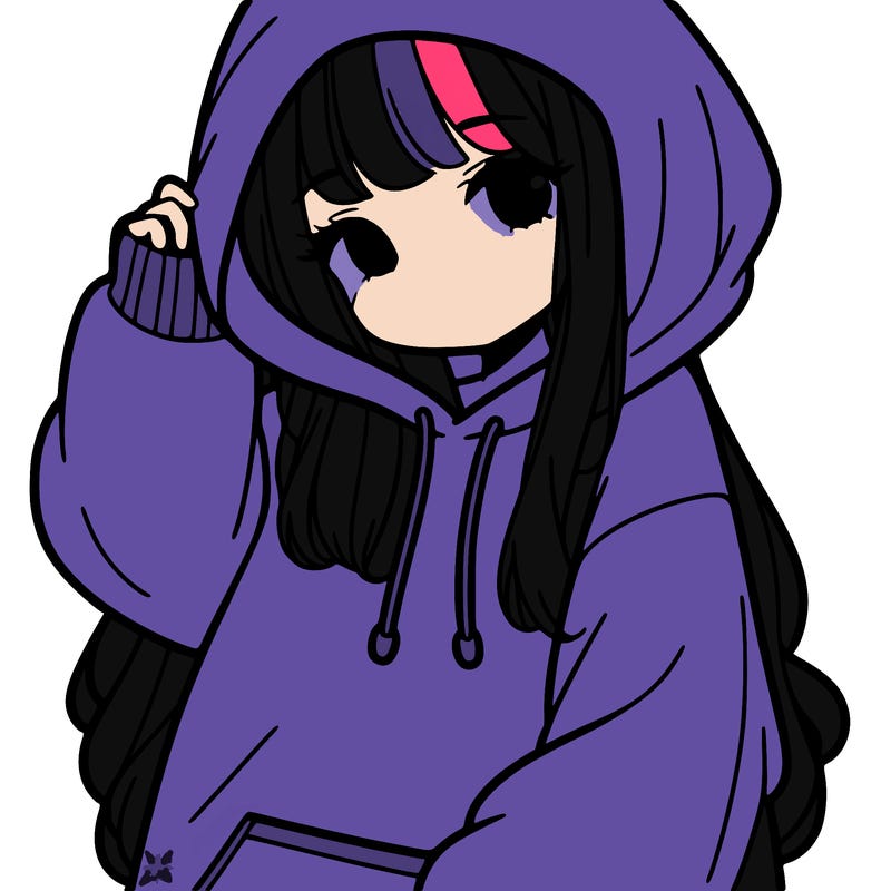 girl in a over sizes hoodie