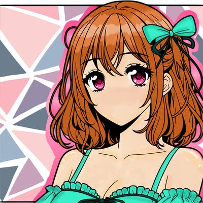 manga character female pretty