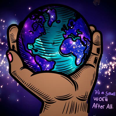 hand holding earth
