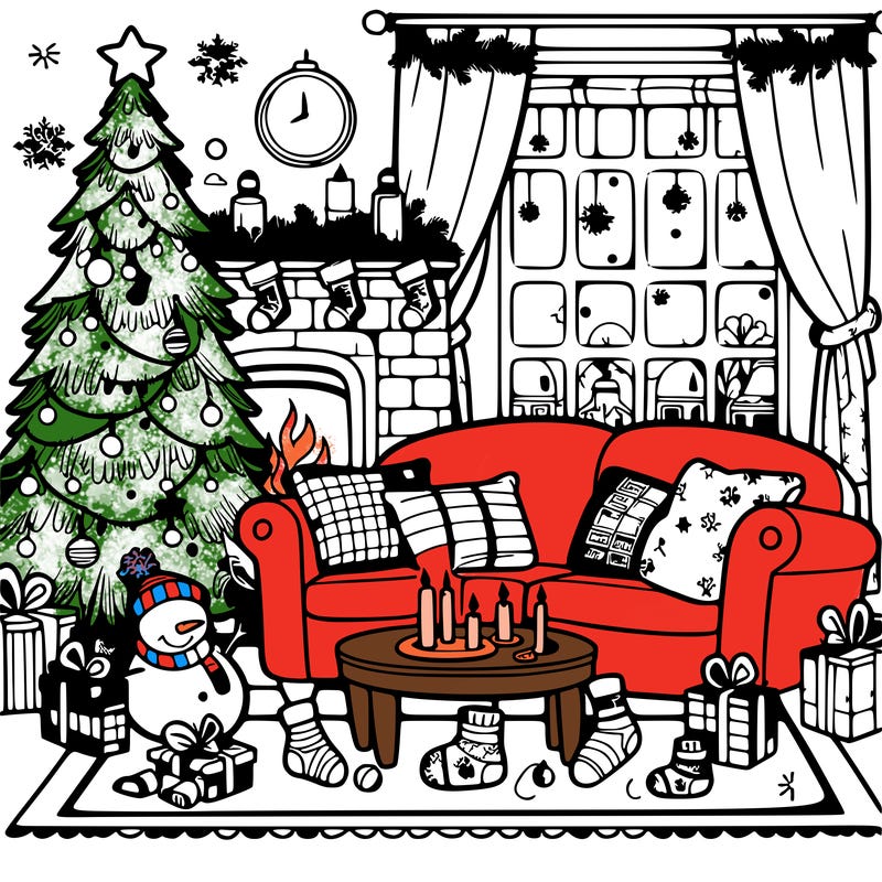 christmas living room