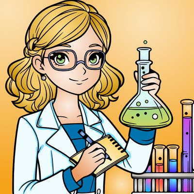 a female scientist