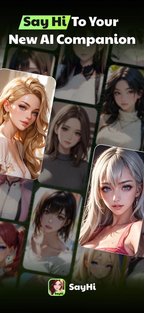 SayHi: Chat Now - A collection of diverse anime style AI companions in the SayHi chat app