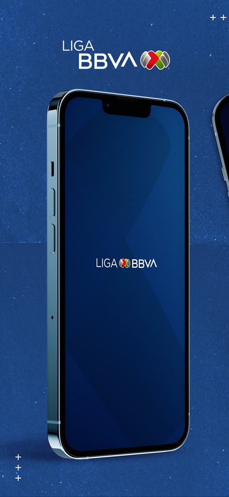 Splash screen of the official Liga BBVA MX app on a smartphone