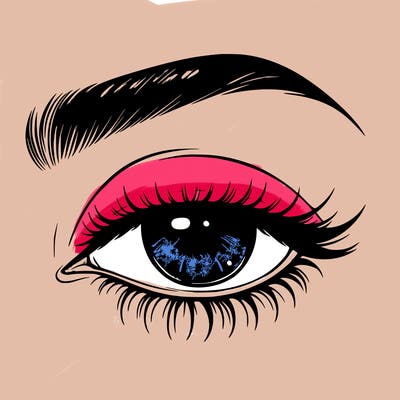 eye closed realistic