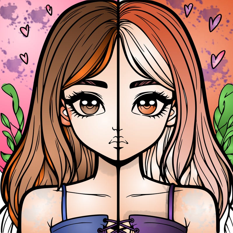 realistic girl split