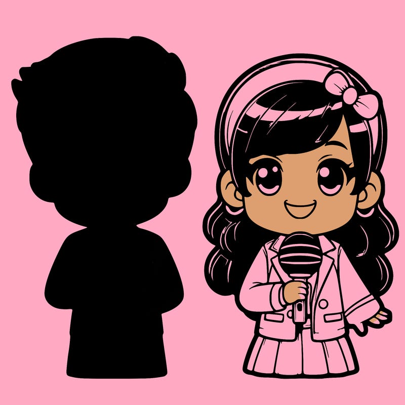 apt song rosie and bruno mars realistic boy and girl with microphone