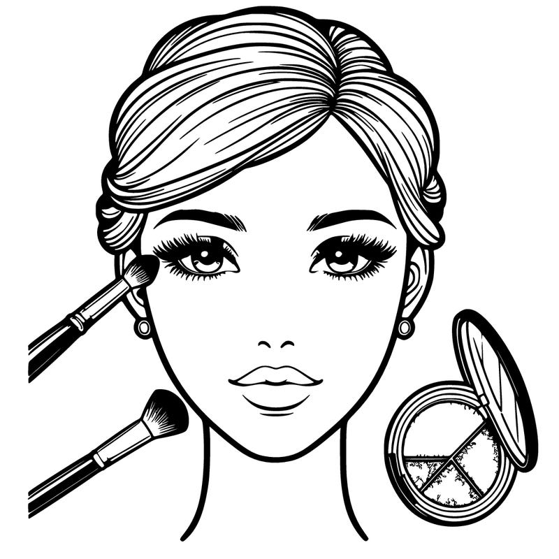 realistic face to put makeup on