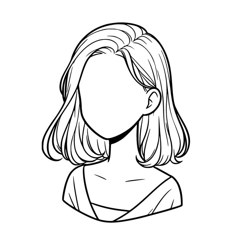 faceless realistoc girl