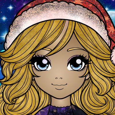 realistic christmas girl