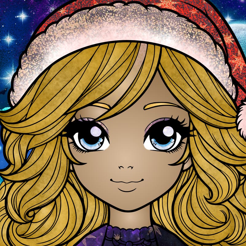 realistic christmas girl