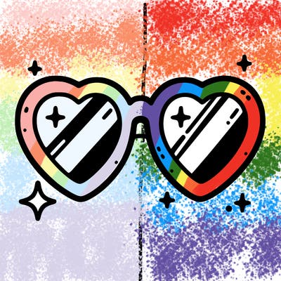 heart shaped glasses