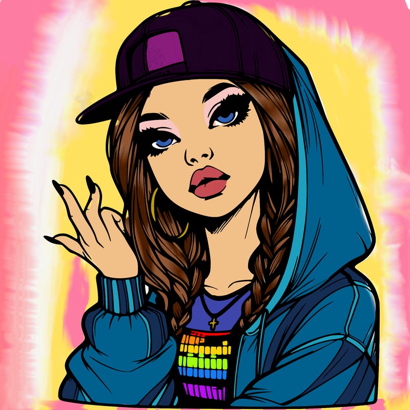 realistic hip hop girl