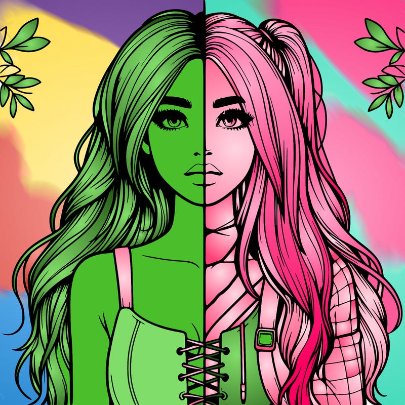 realistic girl split