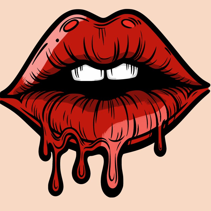 lips that look realistic and drip