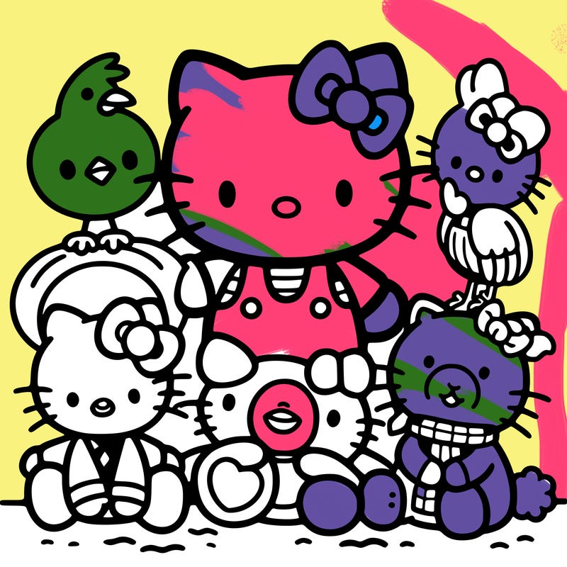 hello kitty and friends