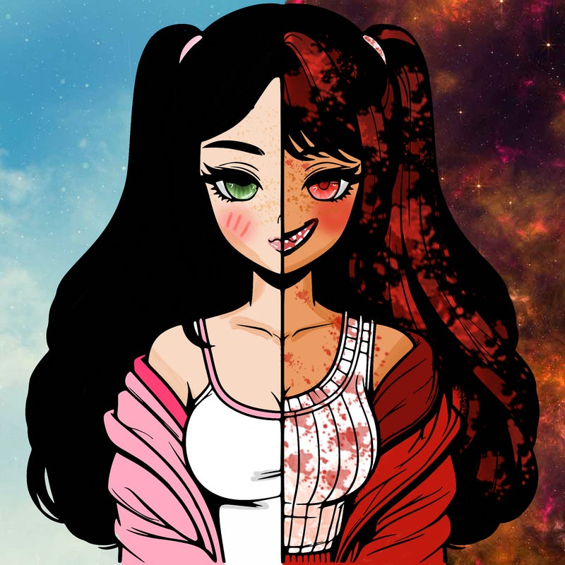 realistic girl split