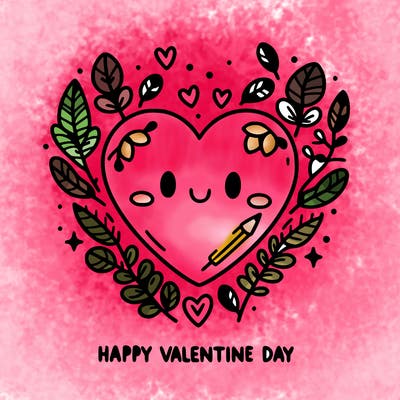 happy valentine day heart