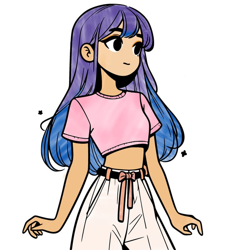 girl in a cute crop top