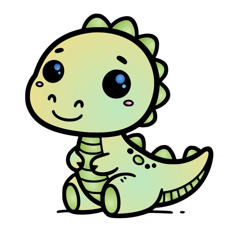 cute cartoon dinosaur