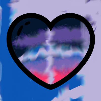 a blank heart