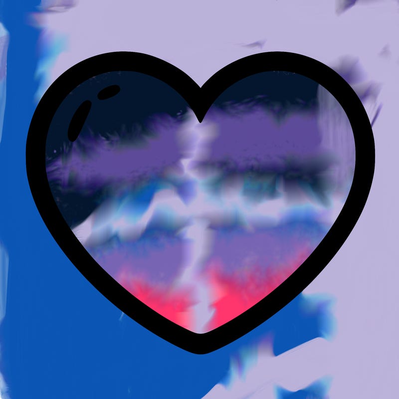 a blank heart