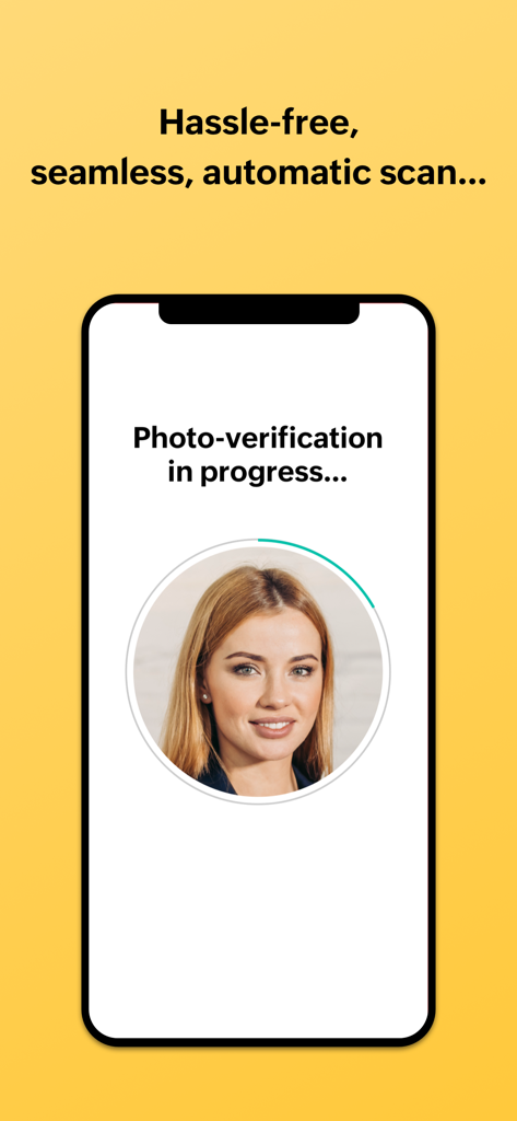Zoho People Kiosk - Facial recognition screen for employee check-in on the Zoho People Kiosk app