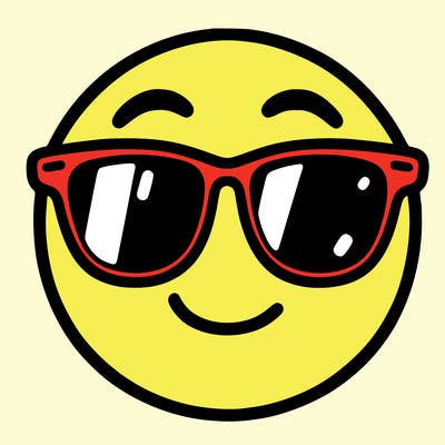 emoji with sunglasses