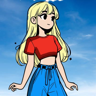 girl in a cute crop top