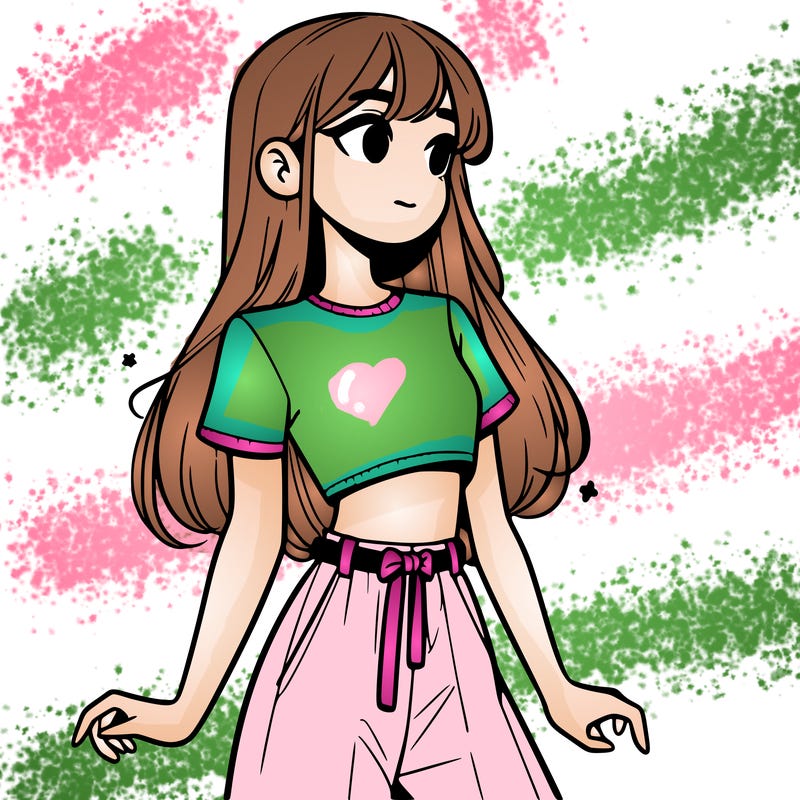 girl in a cute crop top