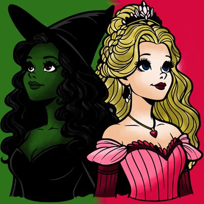 'elphaba and glinda (realistic)