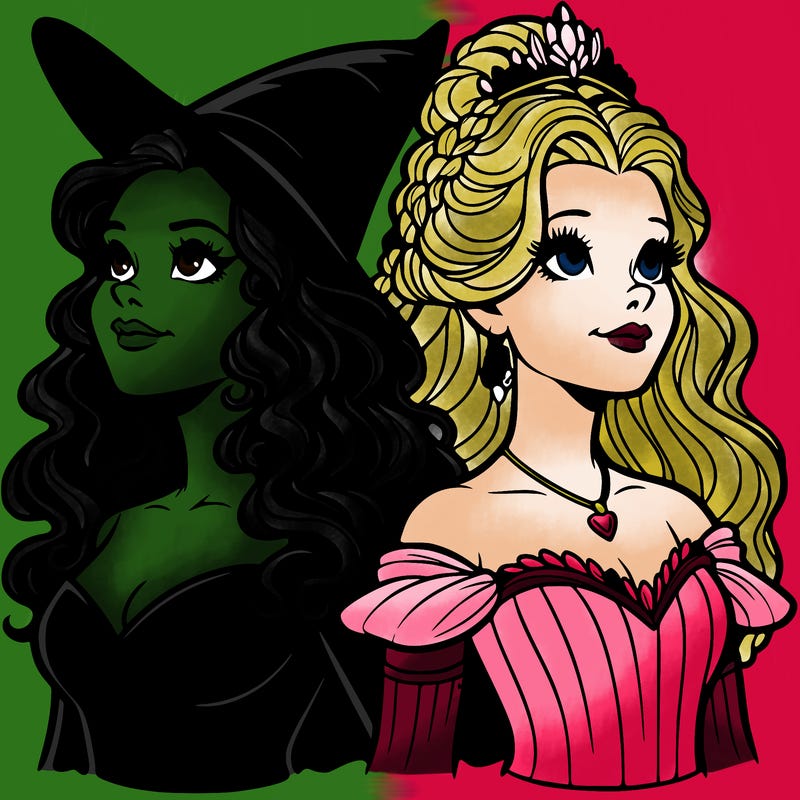 'elphaba and glinda (realistic)