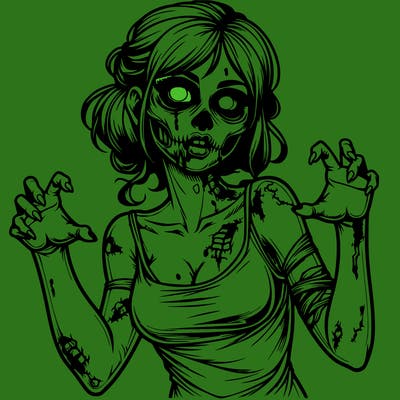 realistic zombie girl