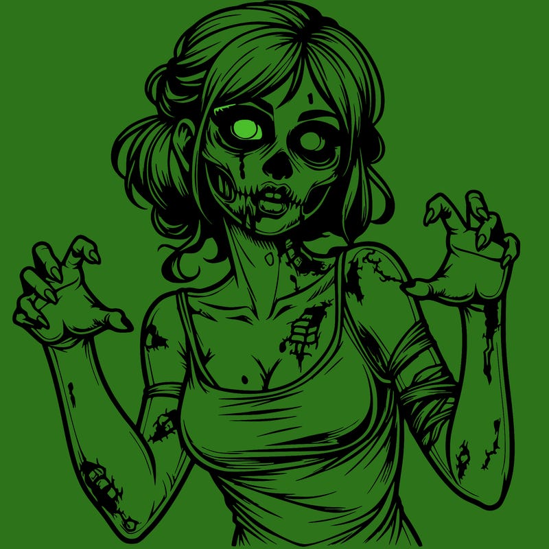 realistic zombie girl