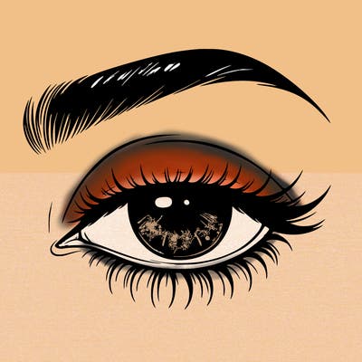 eye closed realistic