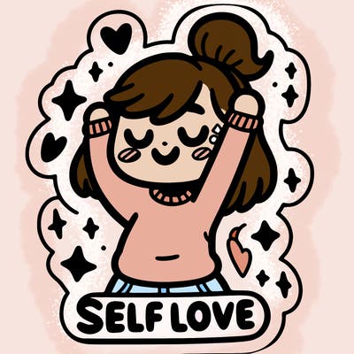 self-love sticker